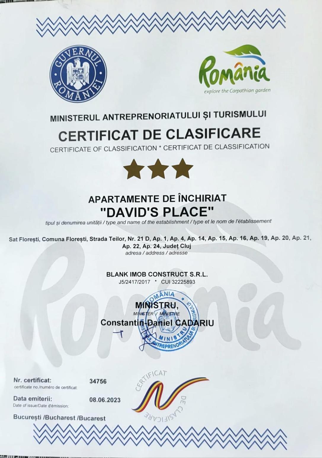 Floreşti David'S Place מראה חיצוני תמונה